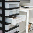 thumbnail image 4 of IRIS 9-Drawer Narrow Plastic Storage Drawer Cart with Organizer Top, Black, 4 of 7