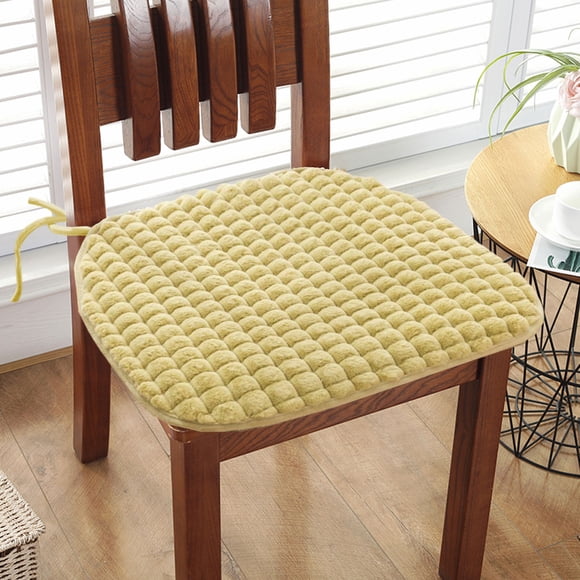 Coussin de Chaise Moelleux - Coussin D'Assise en Tissu Floqué pour Chaises et Tabourets de Salle à Manger, Soutien Ergonomique, Vert, JKODE