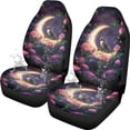 thumbnail image 5 of Uorisanigo Purple Rose Waterproof Car Seat Cover Anti-Slip Back Fabric Automobile Front Seat Covers Easy to Install All-Season Protection Universal Vehicle Accessories, 5 of 7