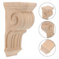 thumbnail image 2 of Apliques de madera tallada, esquina de madera, Onlay, columna romana decorativa, ménsula de esquina de pared, 2 of 5