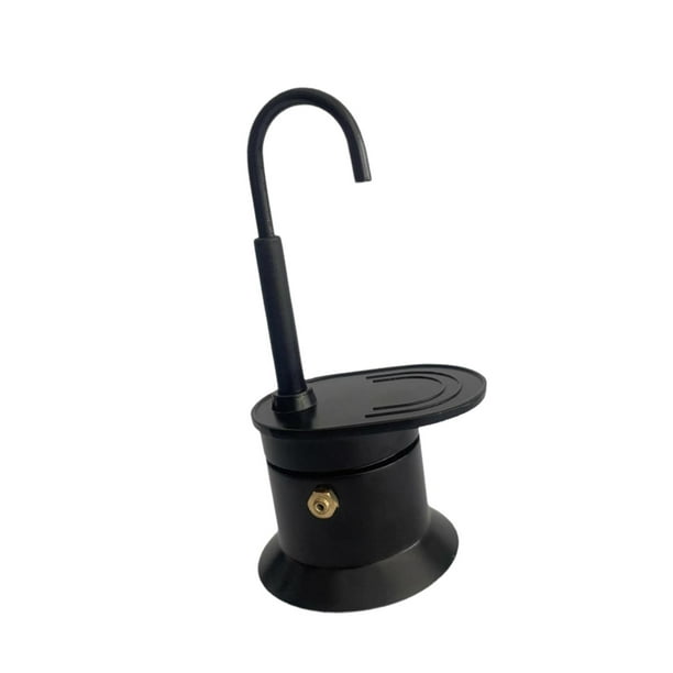 Cafetera Espresso Cafetera Mini Cafetera Moka con Caño Único Hecho de Negro
