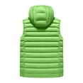 thumbnail image 3 of YIFUNIN Men's Ribbed Pattern Vest, Casual Fashionable Sleeveless Cotton Jacket, Solid Color Fitted Hooded Waistcoat for Layering in Fall,Light Green,4XL, 3 of 4