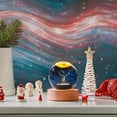 thumbnail image 5 of Nilvkv Christmas Tree Crystal Lights and Reindeer Crystal Ball Stereo Engraved Night Light with Wooden Base Unique Christmas Decor or Gift, Christmas, 5 of 6