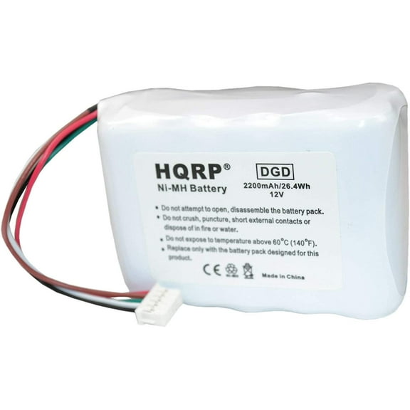 HQRP 2200mAh Battery compatible with Logitech Squeezebox Wi-Fi Internet Radio (Black / Red / White)