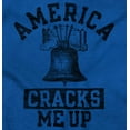 thumbnail image 2 of America Cracks Me Up Liberty Bell USA Zip Up Hoodie Men's Women's Brisco Brands L, 2 of 6