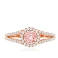 thumbnail image 4 of Rosec Jewels IGI Certified Lab Grown Pink Diamond Engagement Ring - 1 Ct - Fancy Pink Color and VS1 Clarity - Pink White Diamond Ring, 18K Rose Gold, US 10.50, 4 of 8