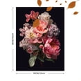 thumbnail image 3 of Pink Peony Hydrangea Canvas Print Wall Art for Living Room Bathroom Office Foyer Hallway, 3 of 8