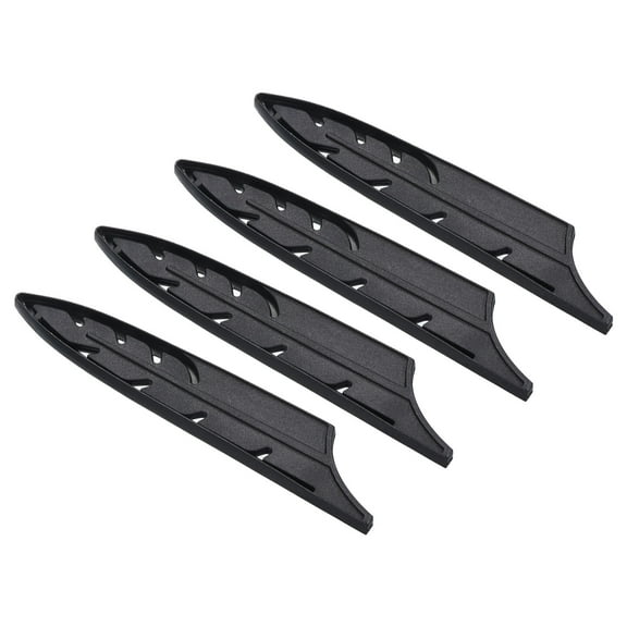 Uxcell Plastic Knife Sheath Cover Sleeves Knives Edge Guard for 5" Utility Knife, Black 4 Pack