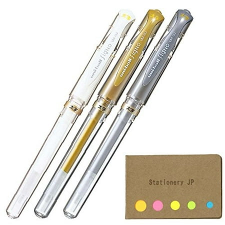 uni ball signo capped gel ink pen um 153 bold point 1 0mm white