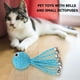 thumbnail image 1 of Encantador Perro Gato Cuerda De Papel Azul Forma De Pulpo Con Campana De Juguete Para Gatito Cachorro, 1 of 5
