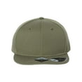 thumbnail image 3 of Atlantis Headwear B02495540 Sustainable Flat Bill Cap, Olive - Adjustable Size, 3 of 4