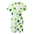 thumbnail image 5 of Wyzesi Sweat Pantsuit Men Plus St Patrick's Day Men's T Shirt Set 2 Printed Button Down Shirts and Shorts Style 2 Shorts Suit Men with Pockets Running Shorts Suit Men with Liner, 5 of 5