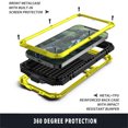 thumbnail image 3 of Amdohai Heavy Duty Phone Cover Metal Case Shockproof Anti-drop Mobile Phone Shell Case Replacement for iphone 12 mini Yellow, 3 of 9