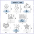 thumbnail image 7 of 8Pcs Diamond Wedding Anniversary Table Decorations, Honeycomb Centerpieces Table Toppers Cheers to 60th Wedding Anniversary Honeycomb Table Topper for Happy Anniversary Decorations Romantic, 7 of 7