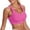 Red, variant on High Impact Sports Bras for Women Running Bra Workout Bra U Back Sports Bra Scoop Neck Padded