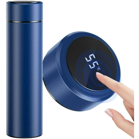 

Thermos Bottle Water Bottle Vacuum Insulated Mug 304 Stainless Steel LED Touch Screen Temperature Display Smart Mug Sealing Bottle Ideal for Hot and Cold