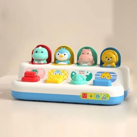 Montessori Baby Toy - Interactive Pop Up Activity Cube Early Learning Cause Effect Toy Educational Sensory Toys for Toddlers