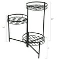 thumbnail image 5 of Sunnydaze 22.75" H 3-Tier Black Iron Outdoor Plant Stand (2 Count), 5 of 10