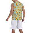 thumbnail image 2 of Naloa White Polka Dot Sunflower Basketball Jersey Reversible Men's Mesh Athletic Sports Shirts Training Practice S-4XLLarge, 2 of 6