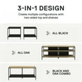 thumbnail image 3 of Mainstays Living Room in a Box, 4-Piece Set with Reversible Tops, Natural and Black, 3 of 30