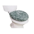 thumbnail image 2 of Soft Microfiber Bathroom Toilet Lid Cover, Machine Washable Seat Covers, 18x18, Stays in Place Rubber Backing, Fits Most Round, Elongated and Oblong Lids, Home Decor Accessories, Green, 2 of 8