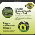 thumbnail image 4 of Sun Joe 16" Manual Reel Mower with Grass Catcher and Adjustable Cutting Height, MJ500M, 4 of 8