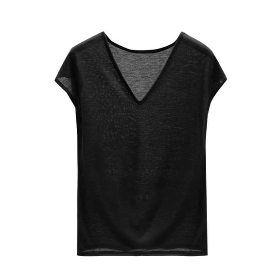 Ohufall Summer Undershirts for Women Sleeveless Fashion Casual Solid Color Pullover Crew Neck Tank Tops Womens Soft Comfortable Sleeveless T-shirt Tops
