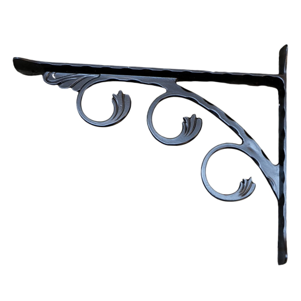 WHAMVOX  Heavy Duty Floating Shelf Bracket Wall Shelving Commercial Black