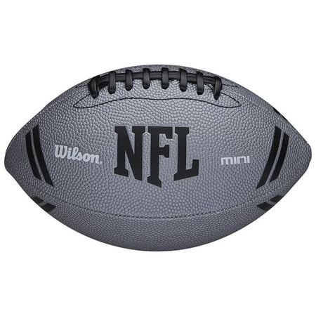 Wilson NFL Mini Size Football, Grey, Composite Leather