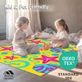 thumbnail image 4 of ODIKA 4'x6' Machine Washable Non-Slip Area Rug, Starfish and Scallop Medley Shell with Nautical Accents High Traffic Rug, Yellow, 619084, 4 of 7