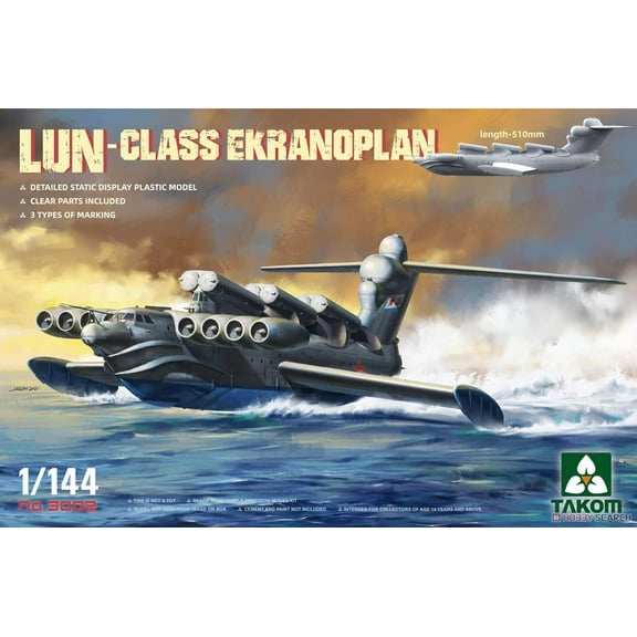 Takom 3002 1/144 LUN-CLASS EKRANOPLAN Model Kit