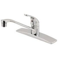 product image price pfister single lever kitchen faucet with 4 hole mount and spray chrome lead - Price Pfister Kitchen Faucet product image price pfister single lever kitchen faucet with 4 hole mount and spray chrome lead - Price Pfister Kitchen Faucet