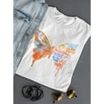 thumbnail image 3 of Beautiful Butterfly, Inspiration T-Shirt Women -Image by Shutterstock, Female Small, 3 of 4