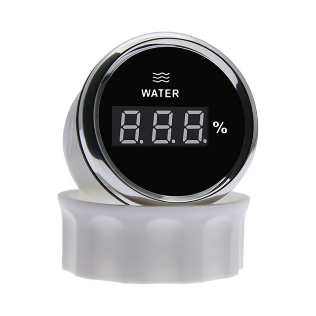 Digital Water Level Gauge Water Level Sensor 0-190 Ohm Fit Boat Car Fuel Level Gauge Meter With Red Backlight ,Easy to Install