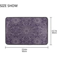 thumbnail image 2 of Mandala on Purple Doormats Bathroom Floor Mat Lightweight Non-Slip Area Rugs Entrance Front Door Rug for Outdoor Garden Kitchen Bedroom 23.6" x 15.7", 2 of 7