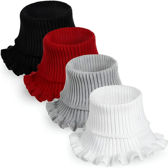 TELOLY Women's Turtleneck Dickey Collar Knitted Detachable Collars High Turtleneck Dickey Collar for Women Girl