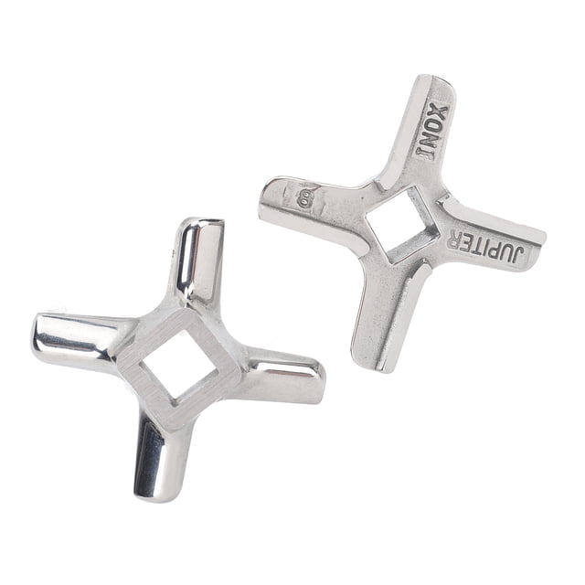 Meat Grinder Blade, 2PCS Fine Edge Meat Grinder Knife Cutter Stainless Steel Versatile Easy Installation for Food Grinding