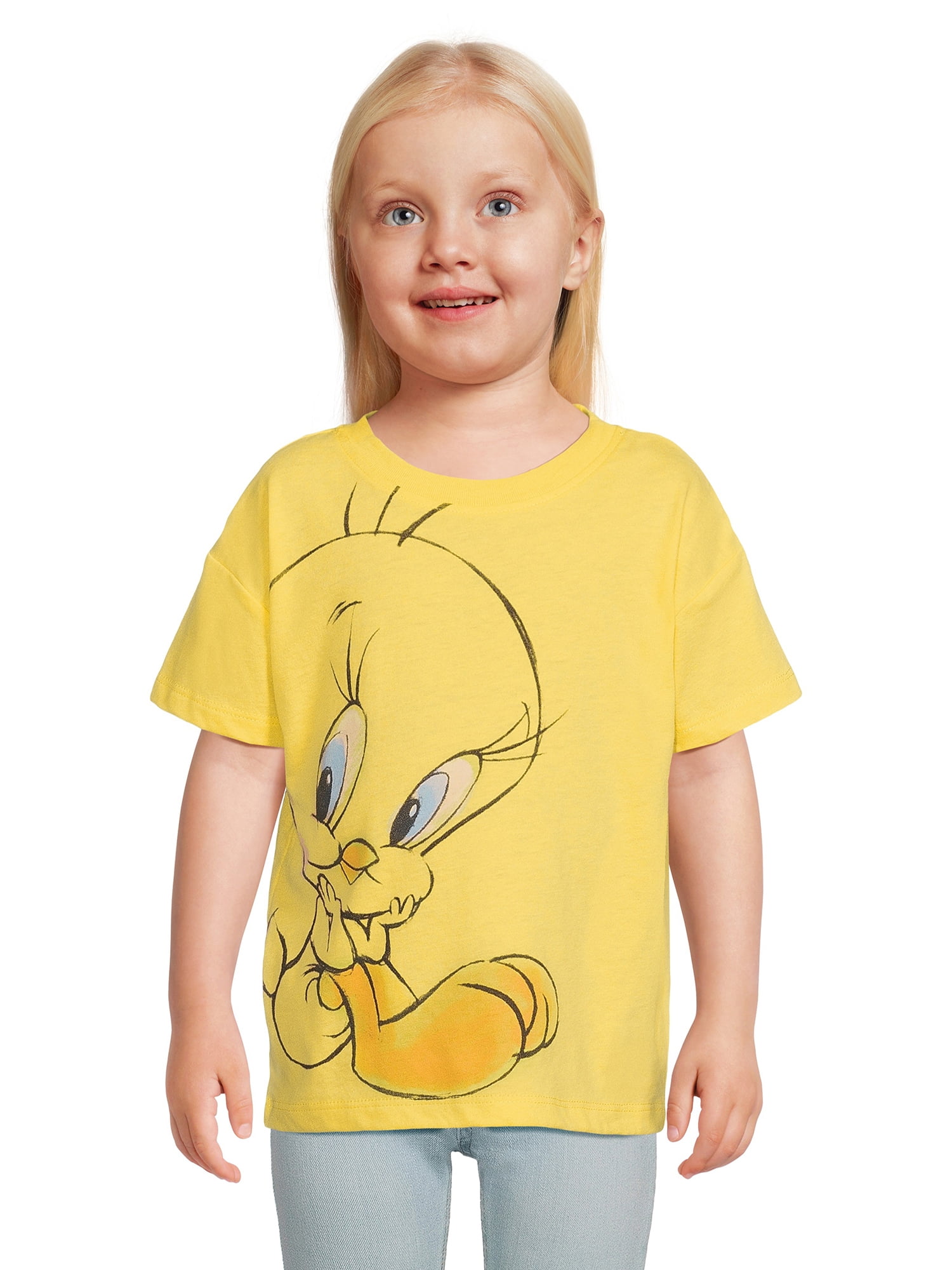 Tweety Bird Toddler Girl Graphic Short Sleeve TShirt, Sizes 12M5T