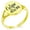 Gold, variant on Stainless Steel Carpe Diem Calligraphy Minimalist Oval Top Polished Statement Ring