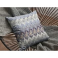 thumbnail image 4 of Amrita Sen Hatches 16" Suede Double Sided Zippered Pillow in Muted Purple, 4 of 5