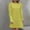 Yellow, variant on Women Fashion Solid Crew Neck Puffy Sleeve Button Long Sleeve Dress Midi Dress Long Sleeve Tunic Dress for Women Ladies Maxi Dress Loose Maxi Dress with Pockets Wrap Summer Dress for Women Womens Long