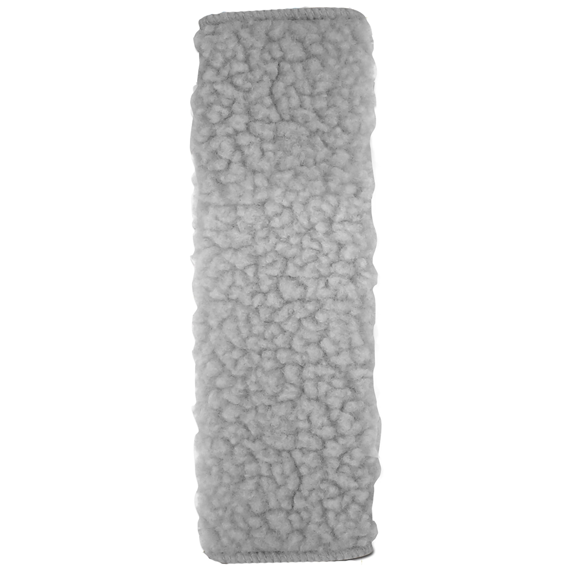 Auto Drive Simulated Sheepskin Seatbelt Shoulder Pad, Gray