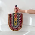 thumbnail image 6 of Seaweed Weaving Fan Nordic Hand Woven Africans Elements Fans Portable Sturdy Handheld Straw Fan For Party Wall Decoration, 6 of 10