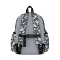 thumbnail image 3 of Dinosaur and Palm Navy Blue Pattern Cute School Backpack with Padded Back and Adjustable Shoulder Straps 13.4"x11"x4.7", 3 of 5