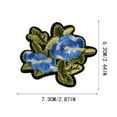 thumbnail image 3 of pstuiky Home Decor 6Pcs Rose Embroidery Badge Clothes Fabric Patch Applique Decor Diy, 3 of 3