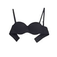 thumbnail image 1 of YUTK Full Coverage Bras for Women - Women's Solid Color Seamless Underwear without Steel Rims Detachable Chest Sagging Wave Pattern Bra Black Xl, 1 of 3