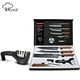 thumbnail image 1 of Juego de Cuchillos de Cocina MYVIT Cuchillo de Chef Acero Inoxidable Tijeras Nakiri Afilador 4 en 1, 1 of 10