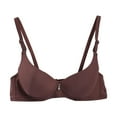 thumbnail image 2 of ATENAR Womens Bras,Push Up Bra,Bras for Women,Stretch Fabric,Breathable,Solid,Polyester,Brown,L, 2 of 4