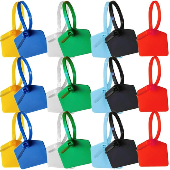 RENACLIPY Self-Locking Nylon Cable Ties Assorted Colors for Garden and Wire Management, 120 Pieces Fastening Straps