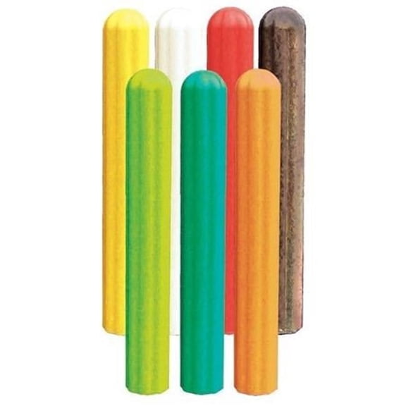 Eagle 258-173072 6 in. Fluted Post Sleeve Post, Yellow